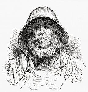 The Marseilles Sailor, efter en tegning af Gustave Dore. Fra Life and Reminiscences of Gustave Dore, udgivet i 1885. af Gustave Dore
