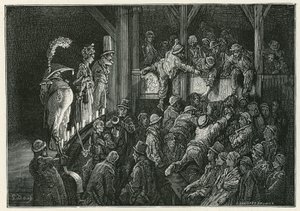 The Penny Gaff i Whitechapel af Gustave Dore