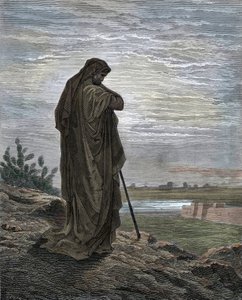 Profeten Amos gravering fra "Bibelen" af Gustave Dore (1832-1883) af Gustave Dore