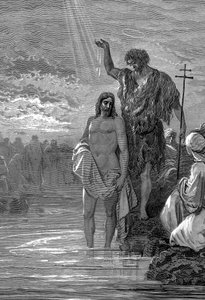 Kristi dåb, 1. århundrede, 1865-1866 af Gustave Dore