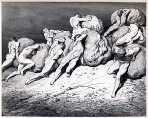 Hamstrene og spildrene, 1857. af Gustave Dore