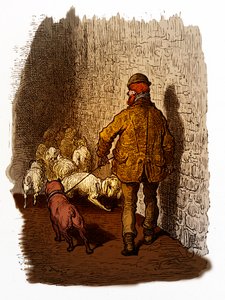 Victoriansk London Docks-gravering af Gustave Doré af Gustave Dore