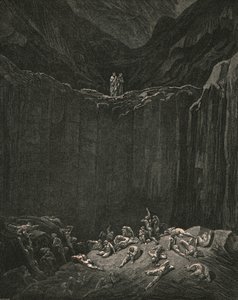 ...all-ransagende retfærdighed, domme til at straffe falsknere, c1890. af Gustave Dore