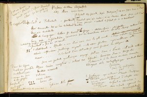 Folio 41 i arbejdsbogen n. 19 Manuskriptside af Gustave Flauberts udkast. Planer for Bouvard og Pecuchet. BHVP. af Gustave Flaubert