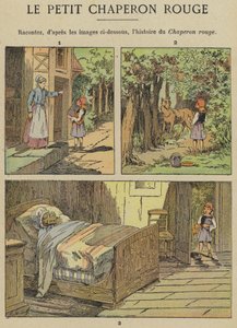 Rødhætte (farve litho) af Gustave Fraipont