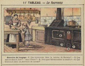 The Furnace (farve litho) af Gustave Fraipont