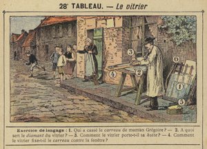 Glarmesteren (farve litho) af Gustave Fraipont