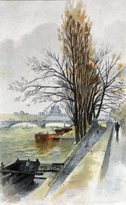 Udsigt over solferino-broen fra Quai d