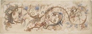 Allegori over laster, 1840-98. af Gustave Gustave Moreau,Moreau