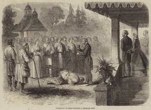Ceremoni for frigørelse af en russisk tjener af Gustave Janet