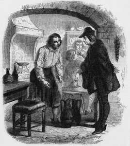 Francois Villon på et værtshus af Gustave Janet