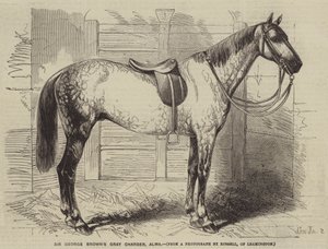 Sir George Browns Grey Charger, Alma af Gustave Janet