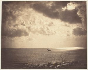 Brig on the Water, 1856. af Gustave Le Gray
