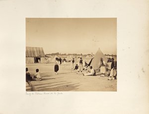 Camp de Châlons: Zouaves fra den kejserlige garde af Gustave Le Gray