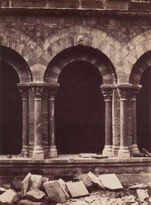 Notre-Dame-katedralen, detalje af klosterarkaden, Le Puy af Gustave Le Gray