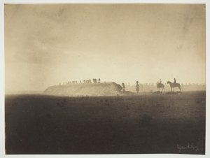 Chalons-lejren: Manøvrer den 3. oktober Camp de Châlons: manøvrer den 3. oktober 1857. af Gustave Le Gray