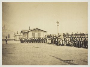 Lette-infanterisoldater, Camp de Châlons af Gustave Le Gray