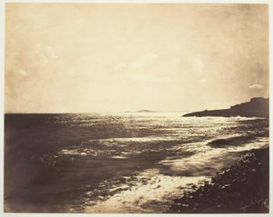 Middelhavet med Agde-bjerget af Gustave Le Gray