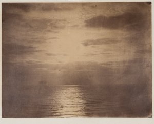 Solens effekt i skyerne - havet af Gustave Le Gray