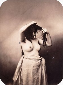 Stående nøgen kvinde, ca. 1855