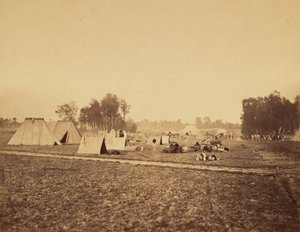 [Telte og militært udstyr, Camp de Chalons] af Gustave Le Gray