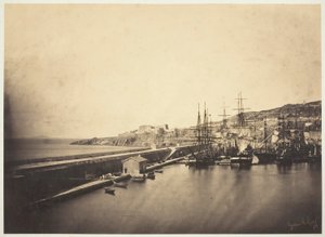 Anløbsbroen ved Sète af Gustave Le Gray