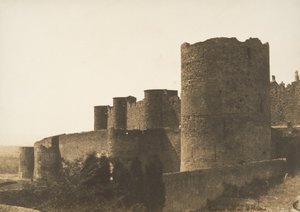 Voldene i Carcassonne, 1851. af Gustave Le Gray