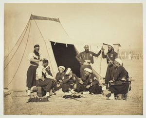 Unavngivne Zouaves, 1857. af Gustave Le Gray