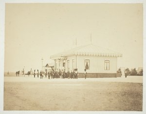 Uden titel [officerer og dignitærer], 1857. af Gustave Le Gray