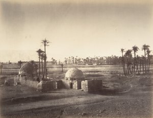 Udsigt over Thebens sletten taget fra templet i Karnac, 1867. af Gustave Le Gray