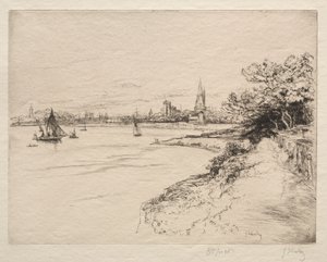 Cliff of Orbigny. af Gustave Leheutre