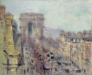 Avenue de Friedland, Paris af Gustave Loiseau