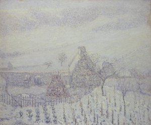 Snestorm ved Hedouville af Gustave Loiseau