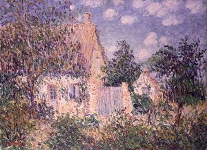 Sommerhus ved St. Cyr du Vaudreuil (olie på lærred) af Gustave Loiseau