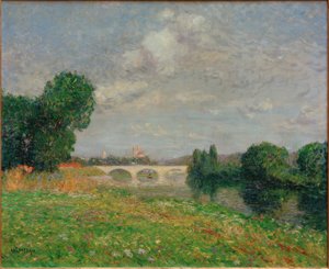 Perronet-broen i Nantes af Gustave Loiseau
