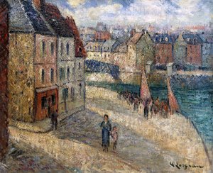 Havn i Dieppe, af Gustave Loiseau