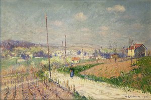 Forår i Ile de France; Forår i Ile de France, 1916 af Gustave Loiseau