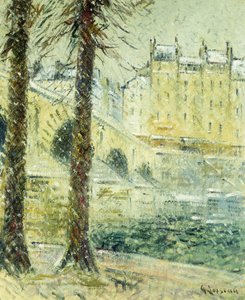 Pont Marie i sneen; Pont Marie, Sneeffekt, ca. 1926