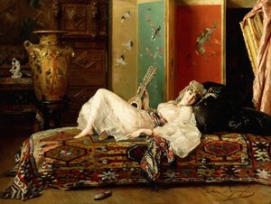 En tilbagelænet Odalisque,