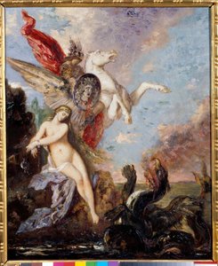 Andromede chainee to a rock er leveret af Persee Painting af Gustave Moreau (1826-1898) af Gustave Moreau
