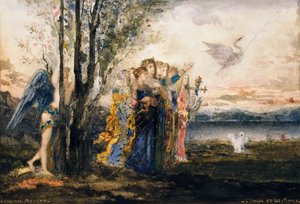 Amor og muserne af Gustave Moreau
