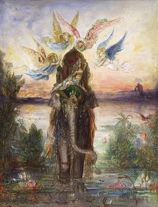 Der Heilige Elefant (Peri). 1882 af Gustave Moreau
