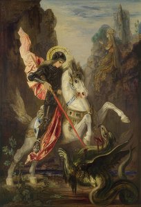 Sankt Georg og dragen. 1889-90 af Gustave Moreau