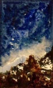 Landskabsundersøgelse af Gustave Moreau