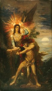 Jakob og englen af Gustave Moreau
