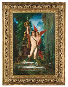 Jason og Eros, 1890-91 af Gustave Moreau