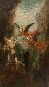 Moreau - En helgen i ørkenen, ca. 1879 af Gustave Moreau