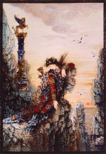 Safir, af Gustave Moreau (1826-1898), olie på lærred af Gustave Moreau
