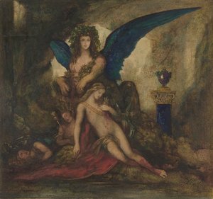 Sfinx i en grotte Poet, konge og kriger, 1840-98. af Gustave Moreau