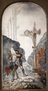 Den omvandrende jøde, overrasket af calvariet, som kalder ham, oliemaleri på lærred af Gustave Moreau (1826-1898). Fotografi, KIM Youngtae, Paris, Musee Gustave Moreau. af Gustave Moreau
